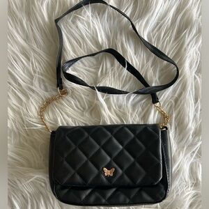 Black Quilted Mini Purse